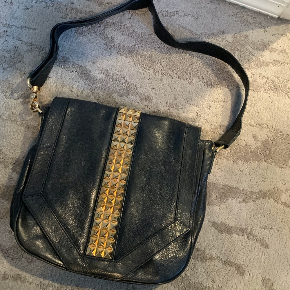 Tory Burch Leather Stud Crossbody Bag
